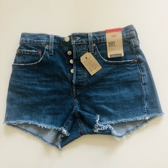 Levi's Pants - Levi’s 501 short high-rise fitted through the hip. Size 27